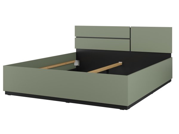 Postel CROSS S (typ 32) Pine green/černá 180x200