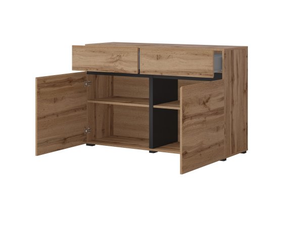 Nábytek do obývacího pokoje CROSS 3 dub Wotan/černá