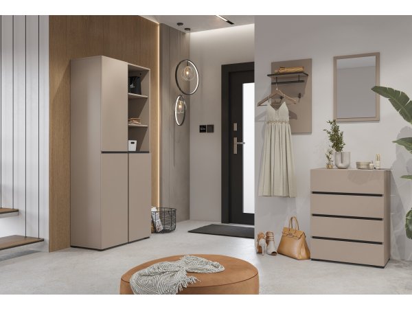 Komoda do předsíně CROSS (typ 27) Congo/černá