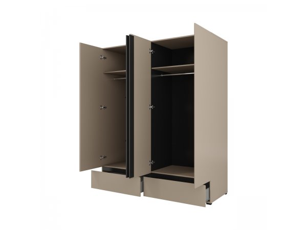 Skříň CROSS S (typ 20) Congo-černá