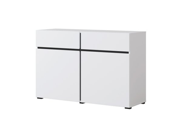 Komoda CROSS (typ 45) Bílá/černá