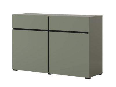 Komoda CROSS (typ 45) Pine green/černá