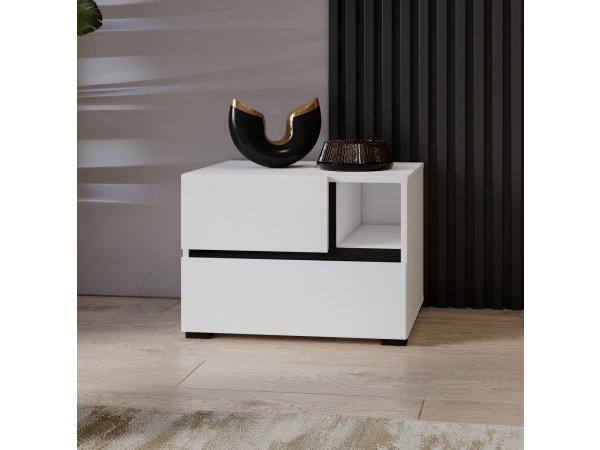 Ložnice CROSS S 2 Bílá-černá