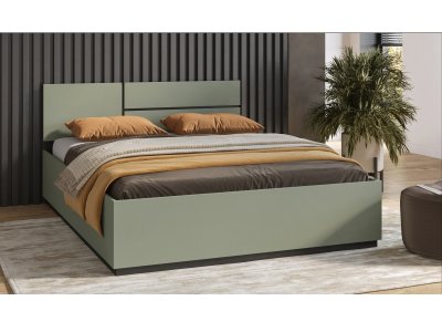 Postel CROSS S (typ 31) Pine green/černá 160x200