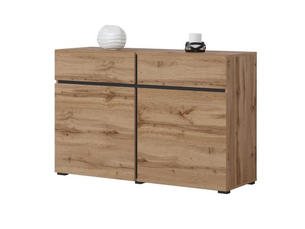 Nábytek do obývacího pokoje CROSS 3 dub Wotan/černá