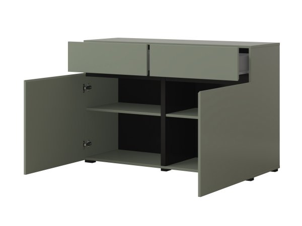 Komoda CROSS (typ 45) Pine green/černá