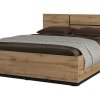 Postel CROSS S (typ 31) Dub wotan/černá 160x200