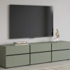 Televizní komoda CROSS (typ 41) Pine green/černá
