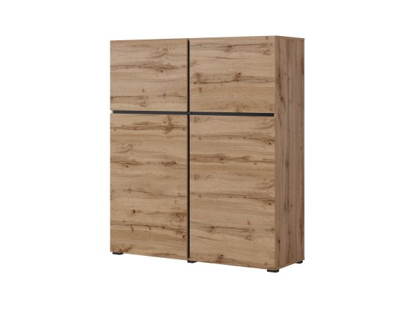 Nábytek do obývacího pokoje CROSS dub Wotan/černá