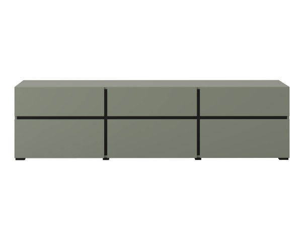 Televizní komoda CROSS (typ 41) Pine green/černá