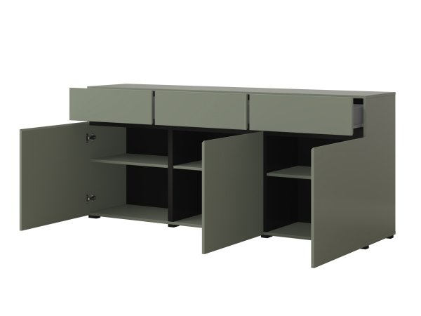 Nábytek do obývacího pokoje CROSS Pine green/černá