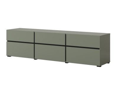 Televizní komoda CROSS (typ 41) Pine green/černá
