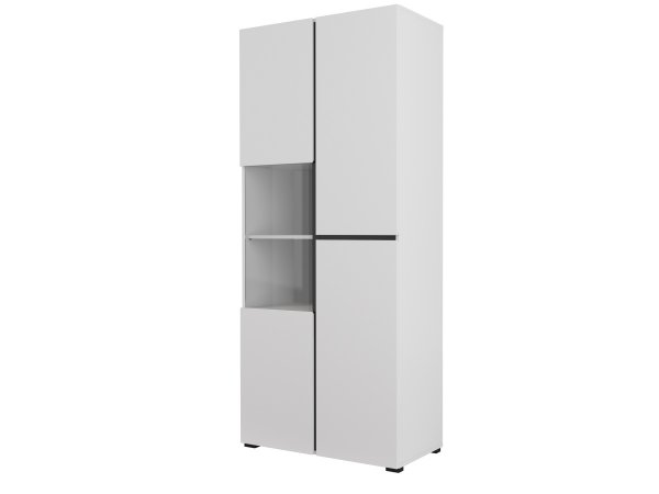 Vitrína CROSS (typ 12) Bílá/černá