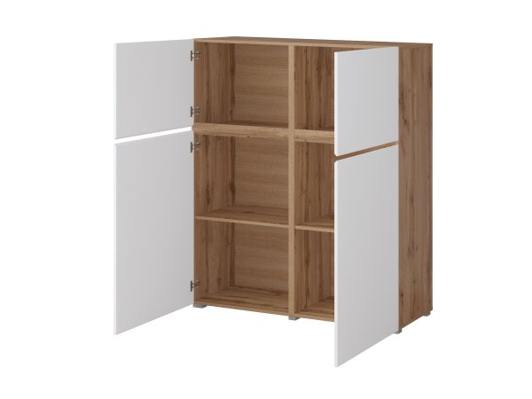 Nábytek do obývacího pokoje CROSS 3 dub Wotan/bílá