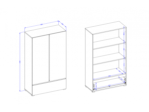 Ložnice CROSS S 3 Congo-černá