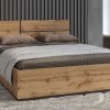 Postel CROSS S (typ 31) Dub wotan/černá 160x200