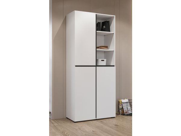 Nábytek do předsíně CROSS Bílá/černá