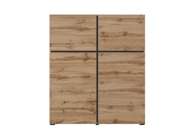 Nábytek do obývacího pokoje CROSS dub Wotan/černá