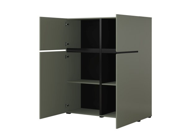 Komoda CROSS (typ 76) Pine green/černá