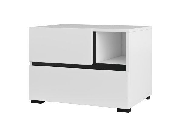 Ložnice CROSS S 3 Bílá-černá