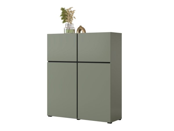 Komoda CROSS (typ 76) Pine green/černá