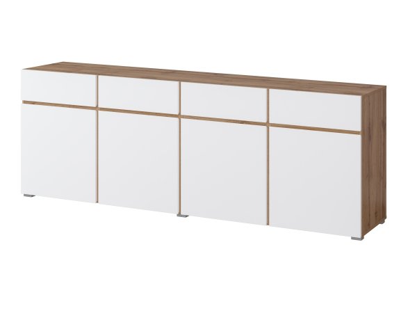 Nábytek do obývacího pokoje CROSS 3 dub Wotan/bílá