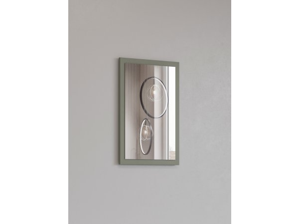 Zrcadlo CROSS (typ 04) Pine green/černá