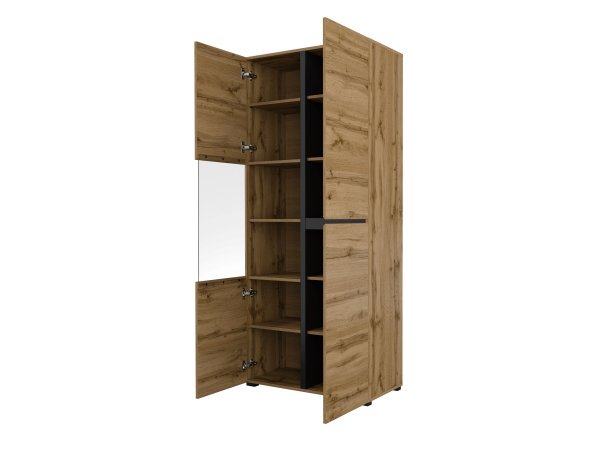 Nábytek do obývacího pokoje CROSS 4 dub Wotan/černá