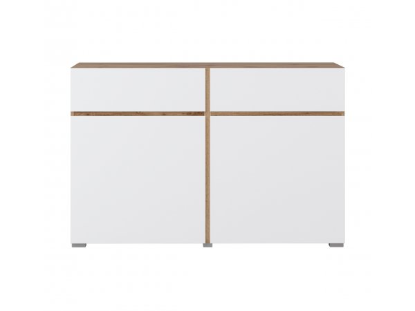 Komoda CROSS (typ 45) dub Wotan/bílá