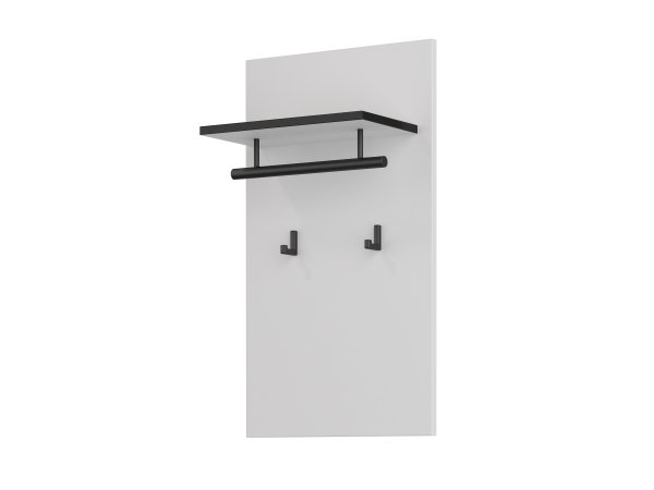 Věšákový panel CROSS (typ 03) Bílá/černá