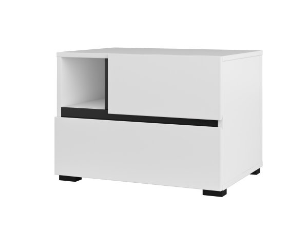 Ložnice CROSS S 2 Bílá-černá