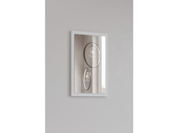 Zrcadlo do předsíně CROSS (typ 04) Bílá/černá