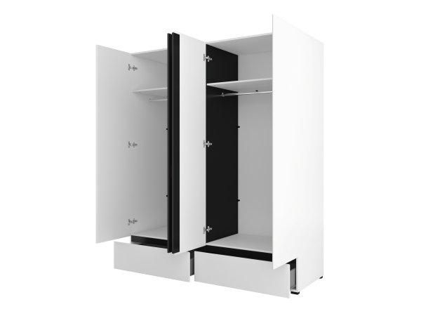 Ložnice CROSS S 2 Bílá-černá