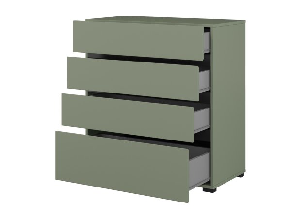 Komoda CROSS S (typ 28) Pine green/černá