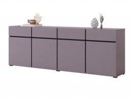 Komoda CROSS (typ 25) Fialová/černá