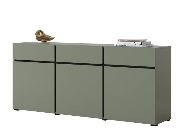 Nábytek do obývacího pokoje CROSS Pine green/černá