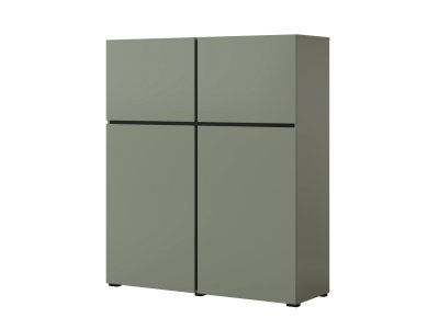 Komoda CROSS (typ 76) Pine green/černá