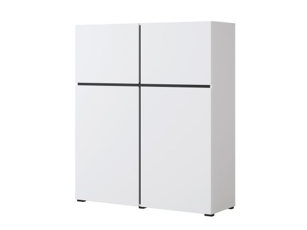 Komoda CROSS (typ 76) Bílá/černá