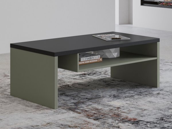 Konferenční stolek CROSS (typ 99) Pine green/černá