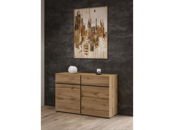 Nábytek do obývacího pokoje CROSS 2 dub Wotan/černá