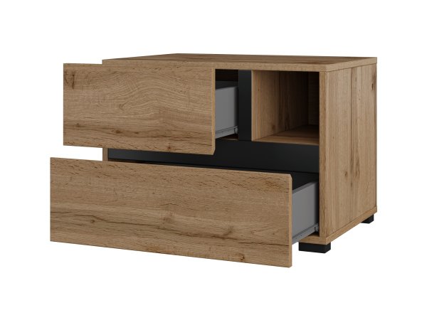 Ložnice CROSS S dub Wotan/černá