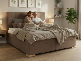 Postel boxspring s úložným prostorem CRISTALLO