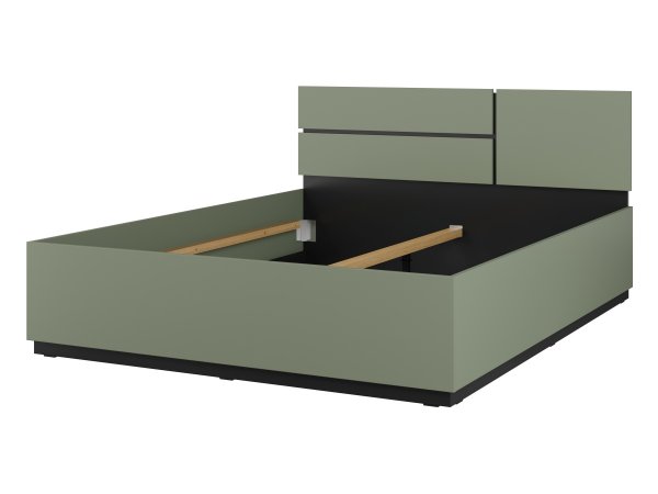Postel CROSS S (typ 31) Pine green/černá 160x200
