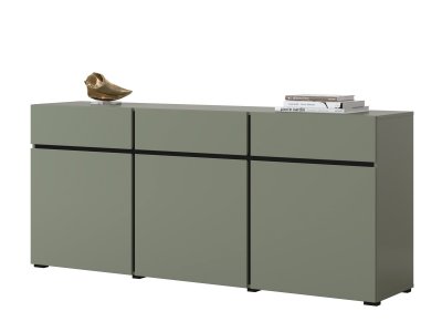 Komoda CROSS (typ 43) Pine green/černá