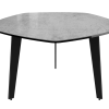 Konferenční stolek MANTA v. 43 cm dekor stříbrný