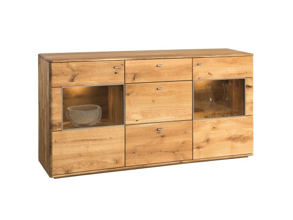 Dubový nábytek z masivu do obývacího pokoje a pracovny DALLAS dub olejovaný