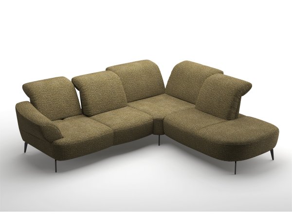 Moderní rohová sedací souprava s nastavitelnou hloubkou sedáku DANCE 2