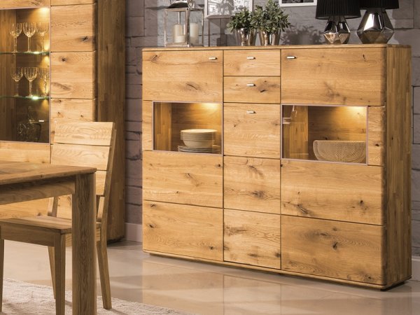 Dubová komoda z masivu DALLAS dub olejovaný (typ 47)