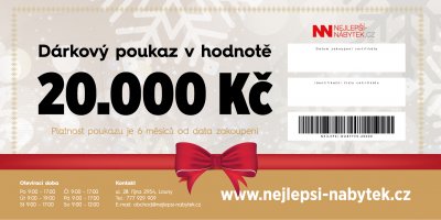 Nejlepší nábytek Dárkový poukaz 20.000 Kč