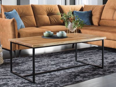 Designový dubový konferenční stolek MALIBU dub sukatý 120x65